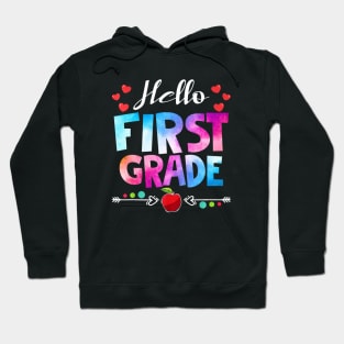 Hello First Grade Shirt Fun 1st Grade Back to School Hoodie